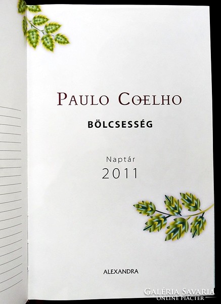 Coelho: wisdom calendar 2011