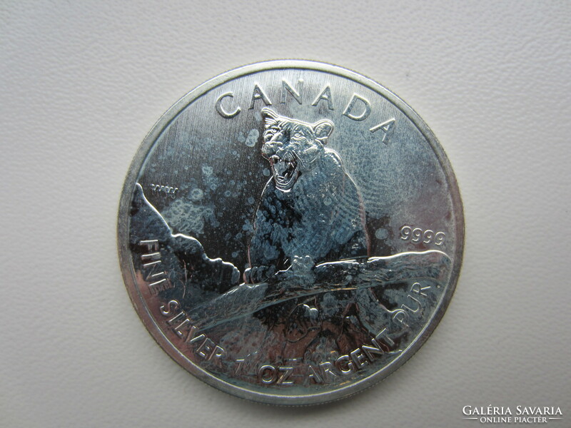 Kanada párduc 2012 1 uncia ezüst érme 0.999ag 31.1g
