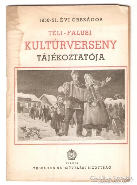 1950-51. Évi Országos Téli-Falusi Kultúrverseny Tájékoztatója  1950