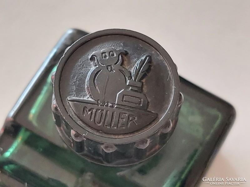 Old Müller ink bottle green ink bottle