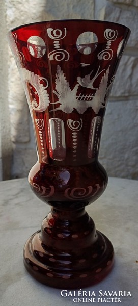 A beautiful colored, polished, antique goblet