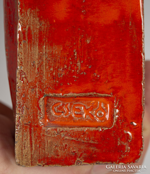 Árpád Csekovszky - Turkish horsemen ceramic plaque
