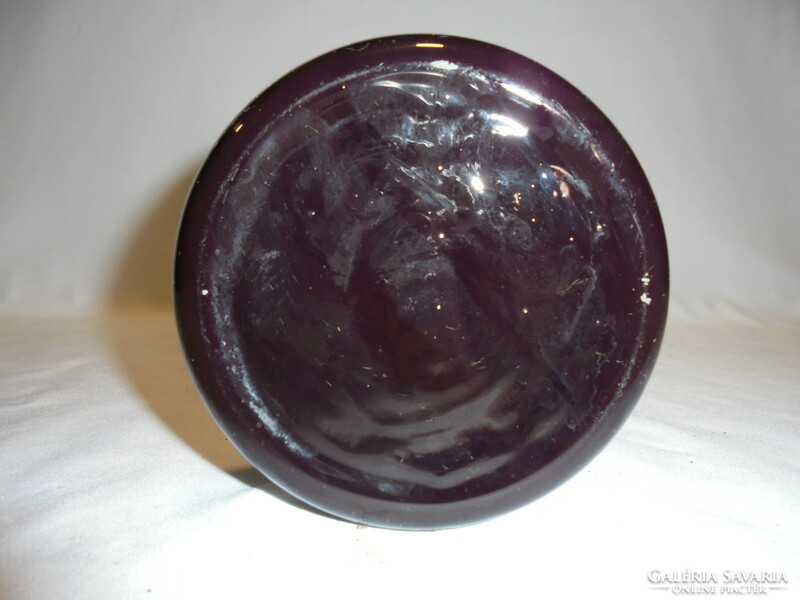 Purple crystal vase - 32 cm