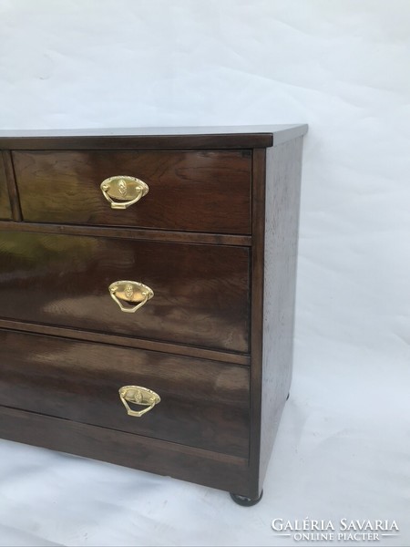 Art Nouveau chest of drawers restored