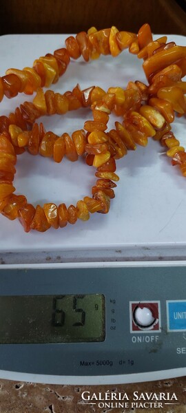 Amber necklace 65 grams, 66 cm, 8-30 mm eyes