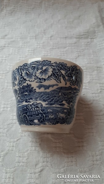 4708 - English blue sugar bowl