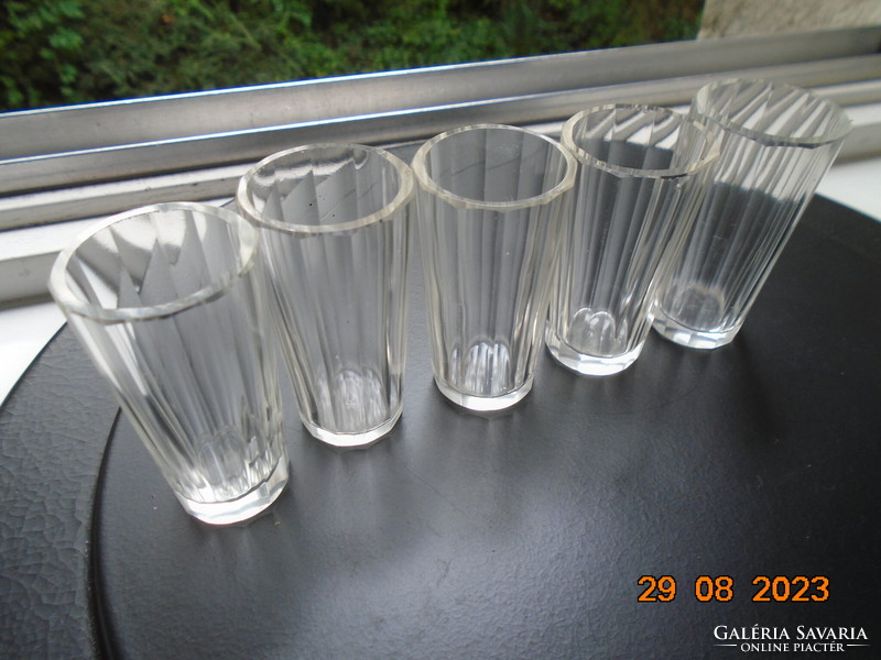Rare thick-walled glasses polished to 12 square plates