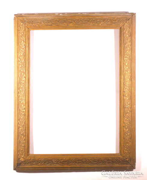 Wooden picture frame gilded