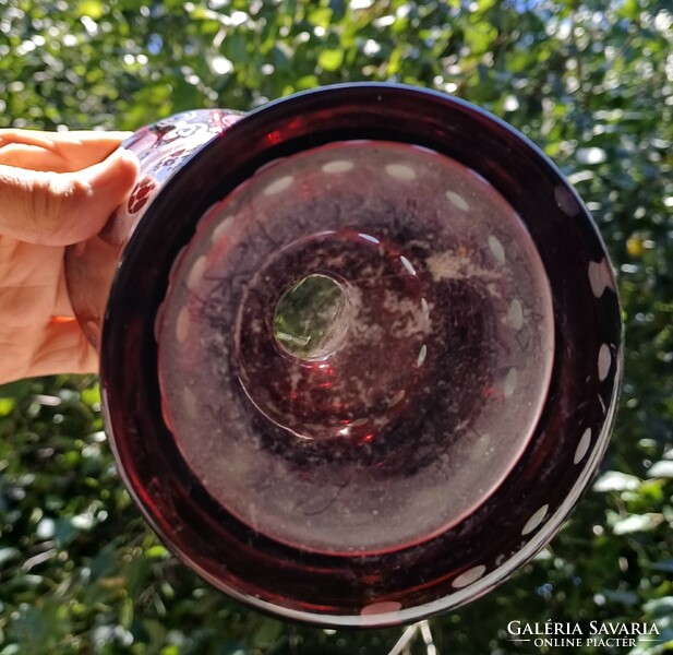 A beautiful colored, polished, antique goblet