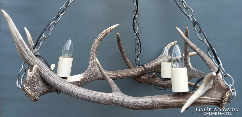 Large deer antler chandelier