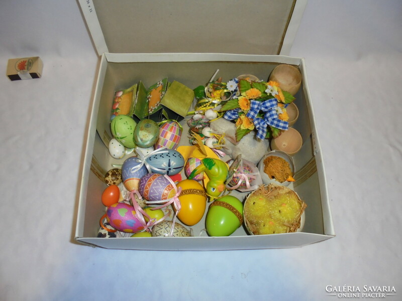 A box of retro Easter decorations - from a legacy