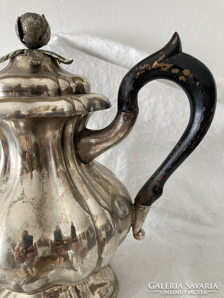 Silver baroque style teapot / 800 delicacy