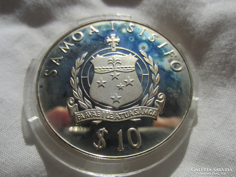 Samoa 1980 dr. Wilhem 10 tala 31.47 G rare silver coin