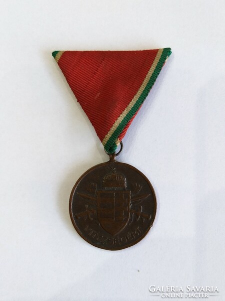 1939 Horthy Hungarian Valor Medal bronze award (23/k. 04.)