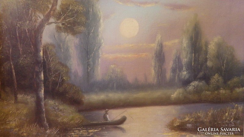 Zombori: landscape painting with fishing