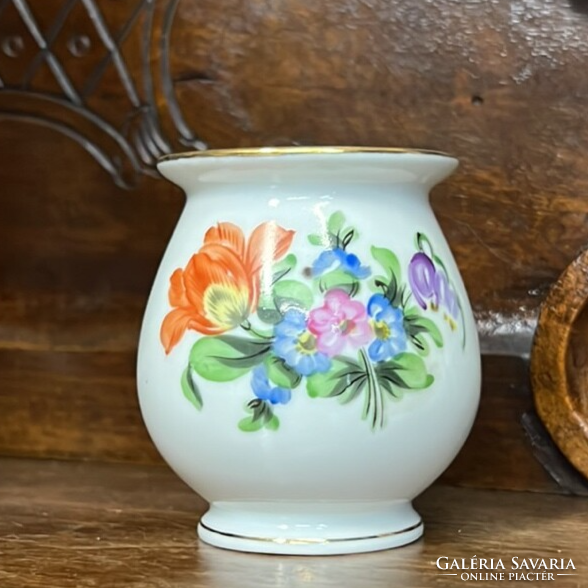 Small vase with flower pattern from Herend