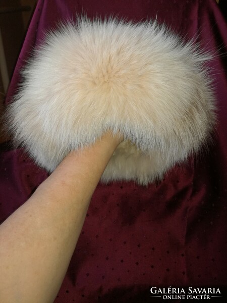 Women's Russian-style fur leather cap/cubanka