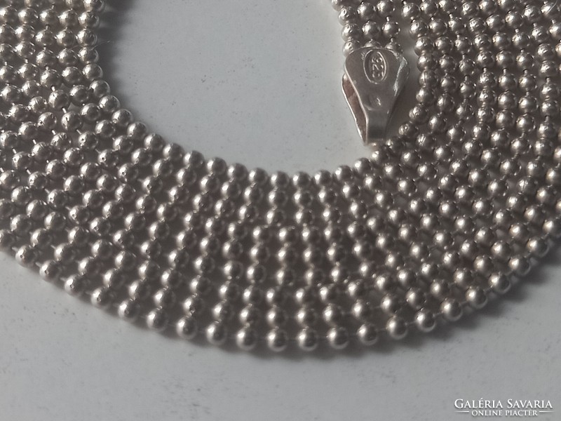 Női bogyós ezüst nyaklánc (40,8 cm)