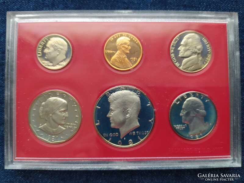 Usa commemorative dollars and cents pp set 1981 (id79031)