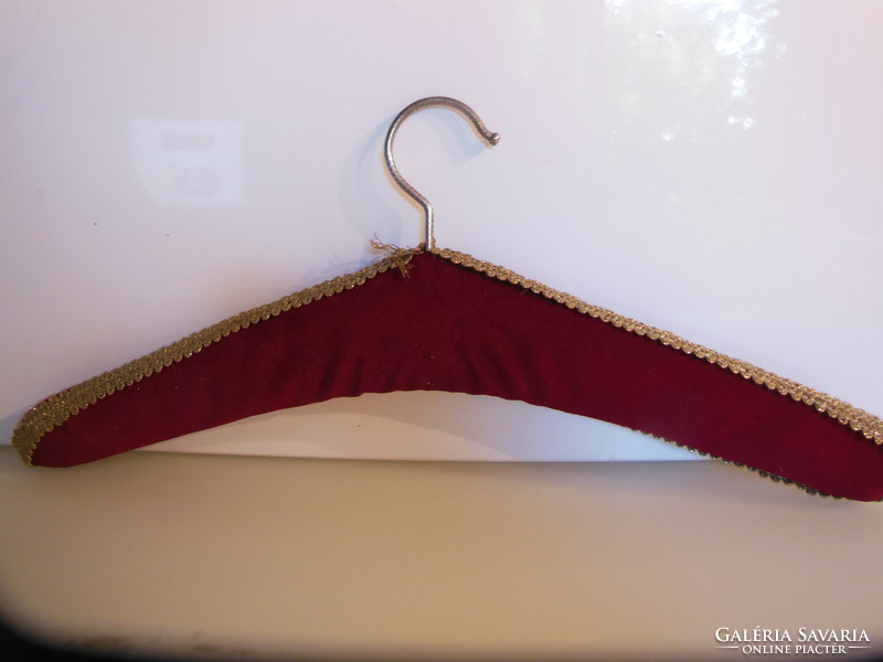 Hanger - hand embroidered - gobelines - velvet - hanger - 43 x 7 cm - old - Austrian - flawless