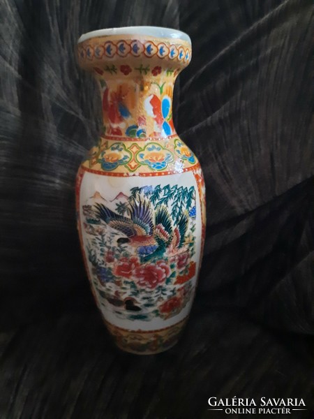 Porcelain vase with an oriental pattern