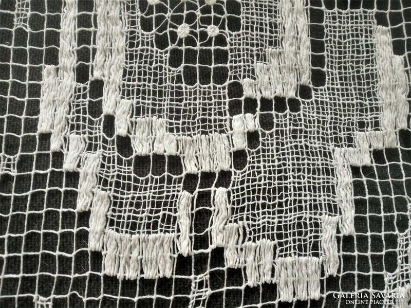 Antique net lace curtain - 170x300 cm