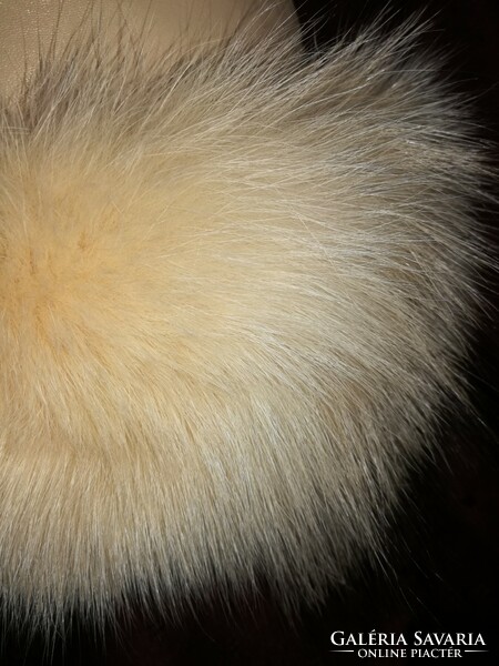 Women's Russian-style fur leather cap/cubanka