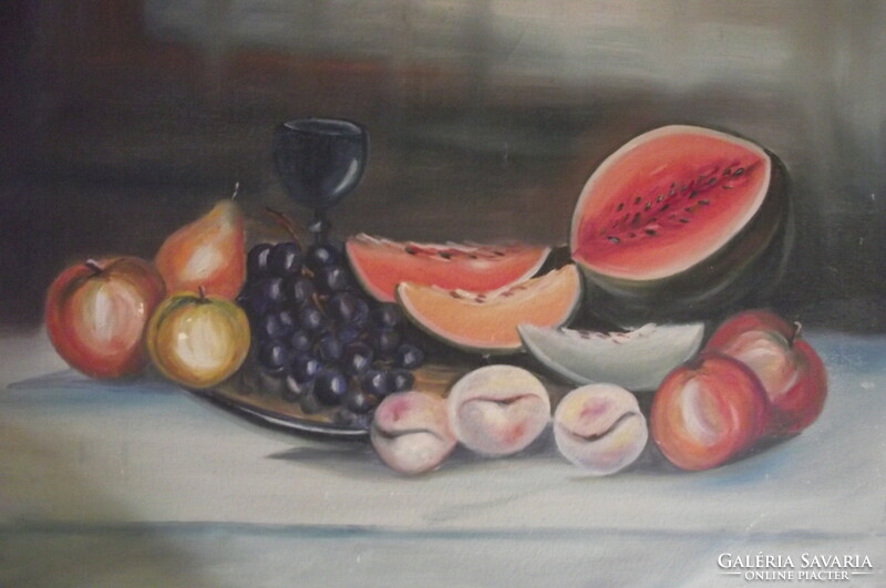Szajcsán: melon still life.