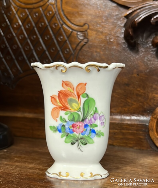 Small vase with flower pattern from Herend