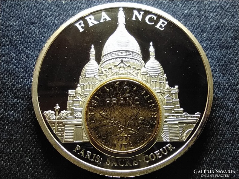 France Europe currencies 2003 54g 50mm commemorative medal (id79151)