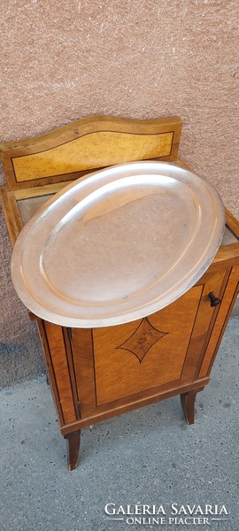Silver-plated alpaca tray, oval, 50 cm