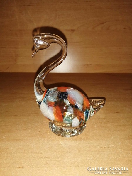 Murano glass swan - 10 cm high