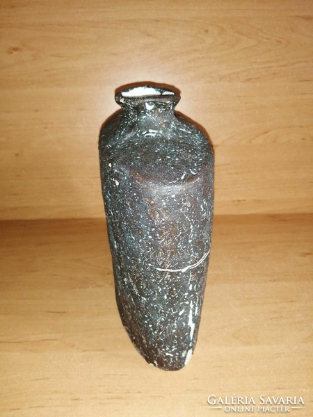 Rare Mihály Béla pyrogranite vase - 21 cm high (34/d)
