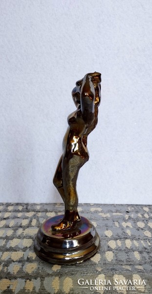 Metal female nude paperweight