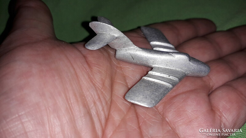 Antique cccp Russian tiny aluminum mig-15 airplane toy for soldiers 5 cm according to the pictures