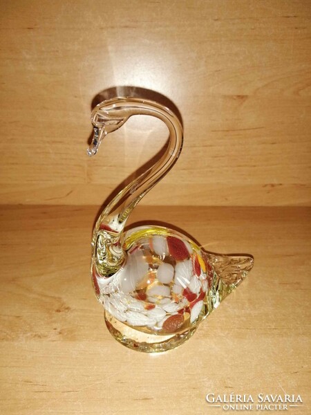 Murano glass swan - 14 cm high