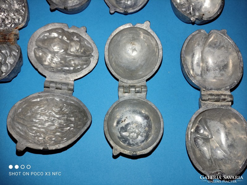Antique metal pewter ice cream mold butter mold kitchen mold pattern