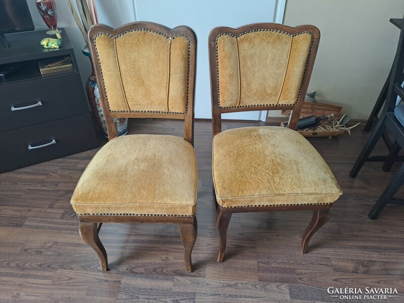 2 antique chairs.