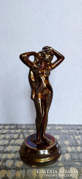 Metal female nude paperweight