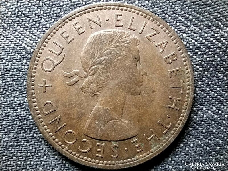 New Zealand ii. Elizabeth 1 penny 1961 (id49269)