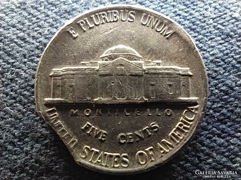 Usa jefferson nickel monticello 5 cents 1985 p mint error (id64080)