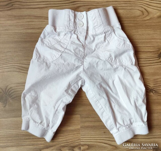 Evie angel white elastic waist pants (98, 2-3 years)