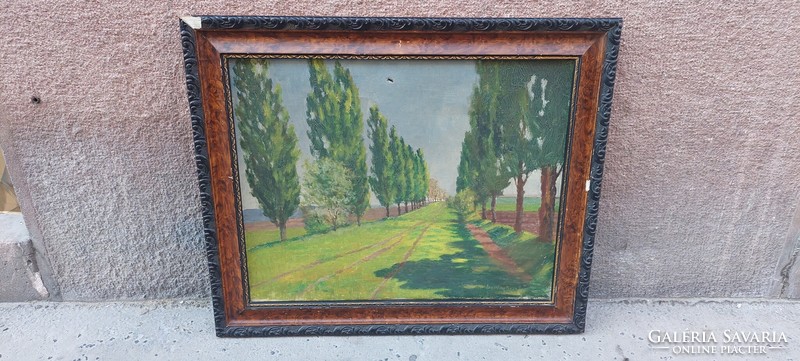 Sziklay desi oil canvas landscape painting