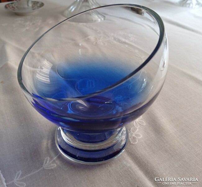 Flirt by r& b decorative cobalt blue glass goblet, offering,