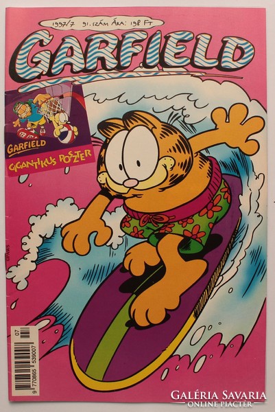 Garfield comic strip 1997/7 91. Number