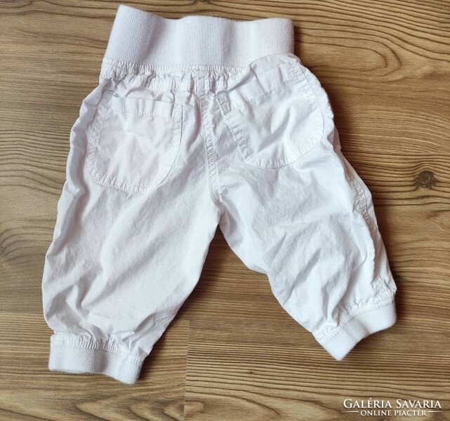 Evie angel white elastic waist pants (98, 2-3 years)