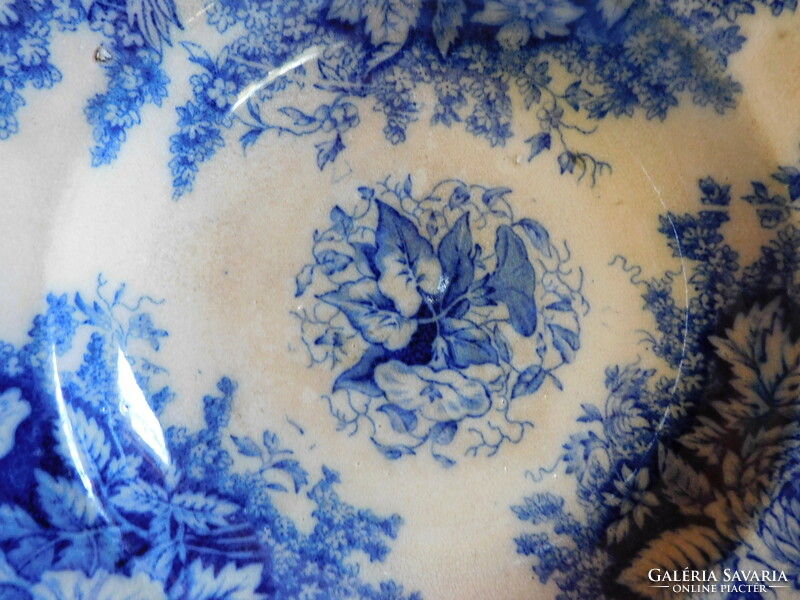 Antik Villeroy& Boch "Jardiniere" tányér 24 cm - 1880 körüli