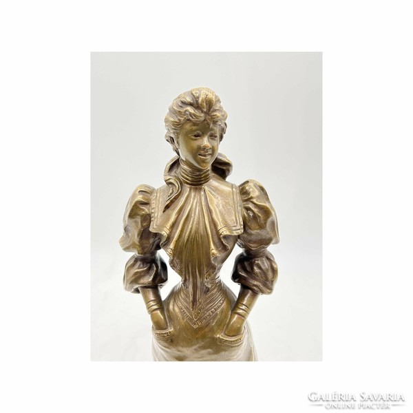 Jean Garnier - Bronz szobor- Miss Helyett- M1021
