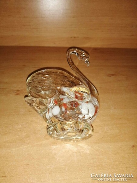 Murano glass swan - 14 cm high