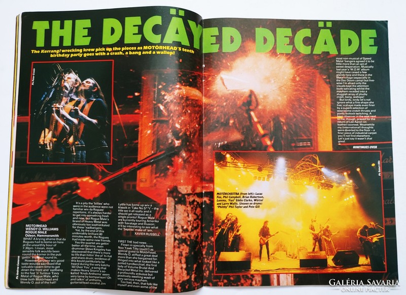 Kerrang magazin 85/7/25 Malice Pete Way Motorhead Tygers Waysted Springsteen Marillion Trash Saxon